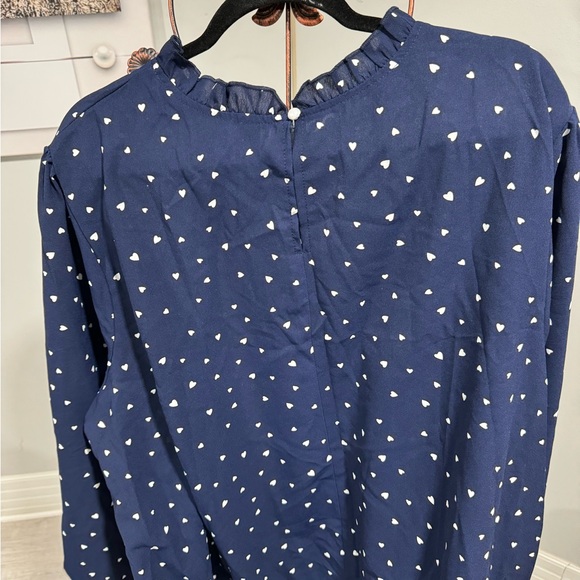 Women's Blouse plus size heart all over - Picture 7 of 8